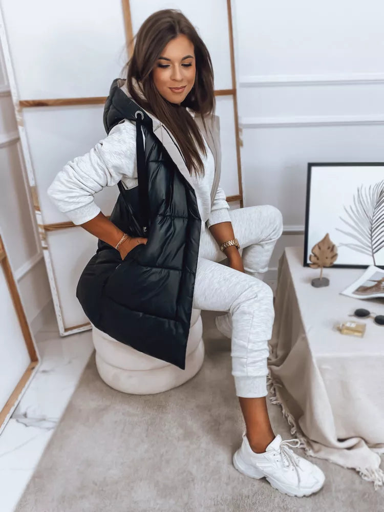 Women's black-gray vest Rosi