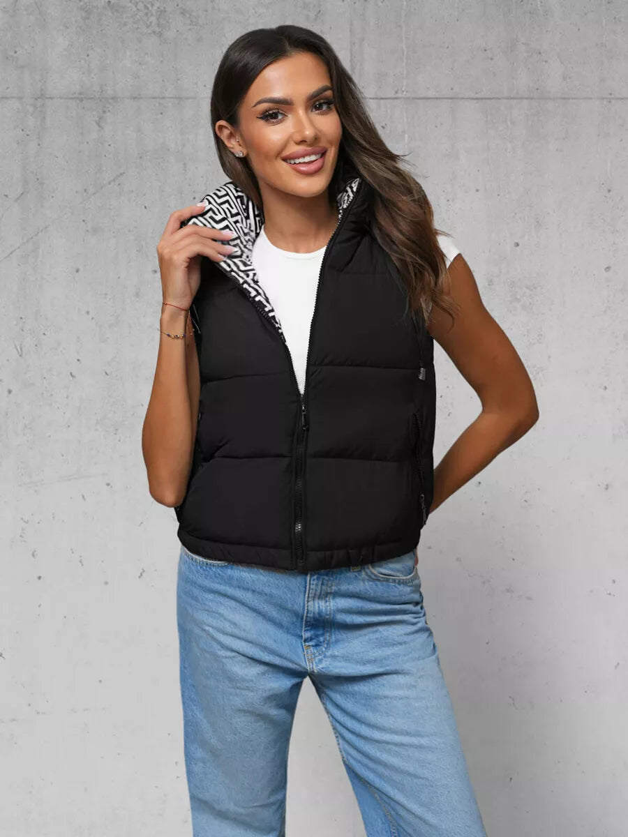 Women's black vest Veroli