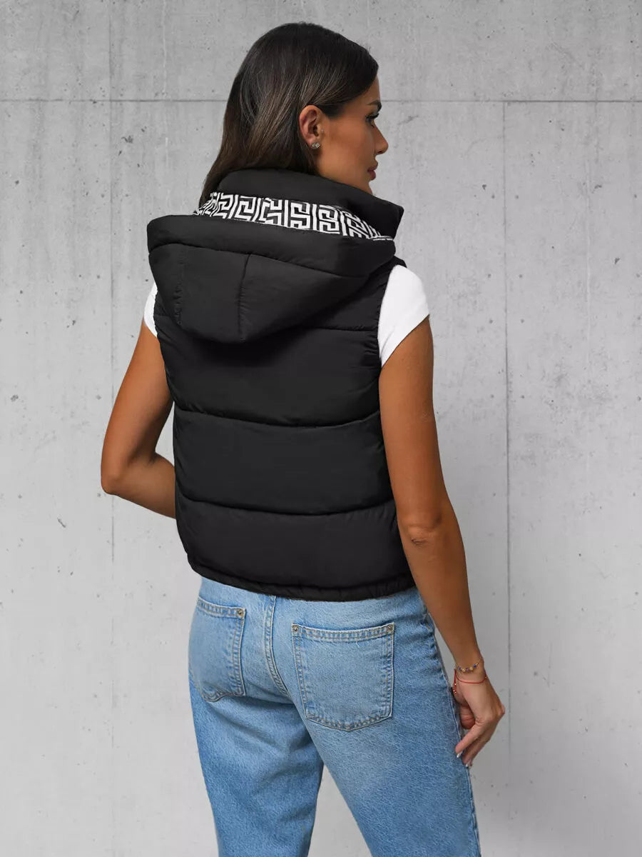 Women's black vest Veroli