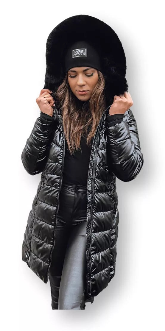 Women's black winter jacket Dona