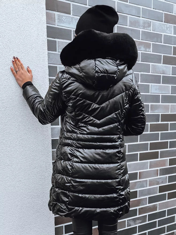 Women's black winter jacket Dona