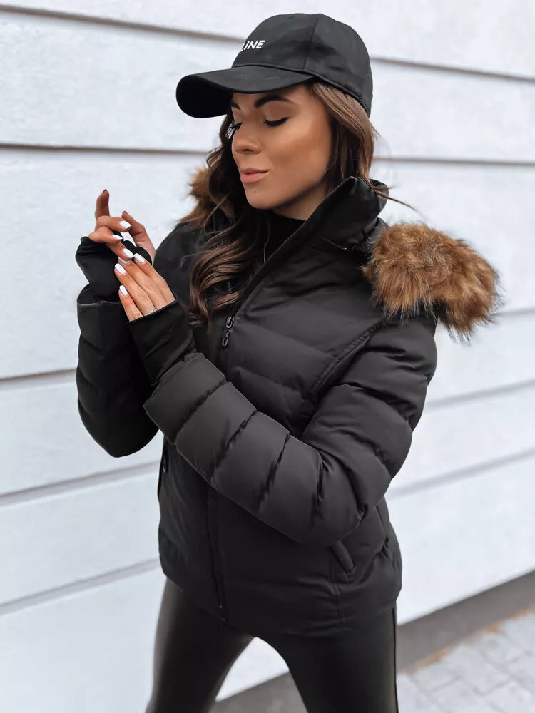 Women's black winter jacket Paloma