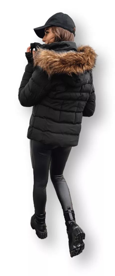 Women's black winter jacket Paloma