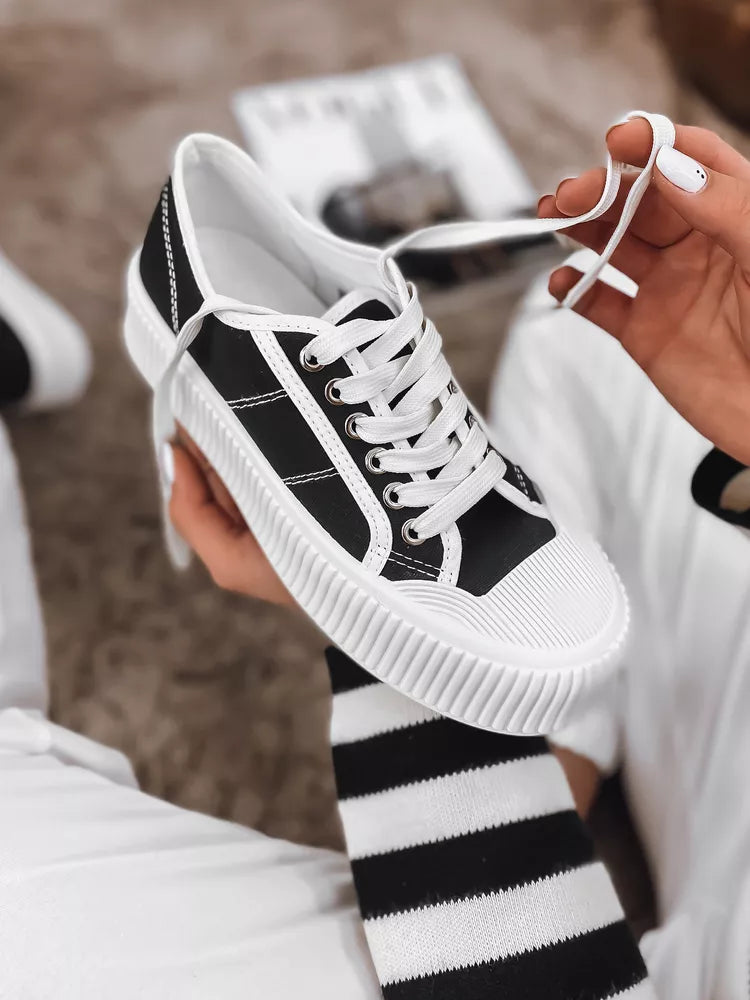 Women's black casual shoes Opin