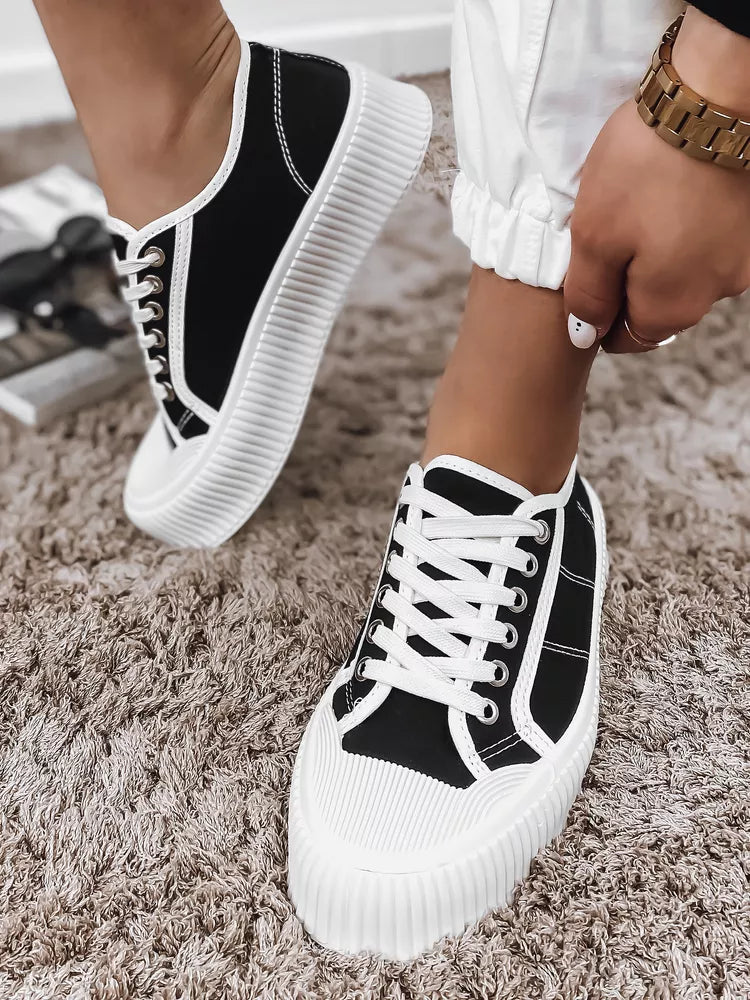 Women's black casual shoes Opin