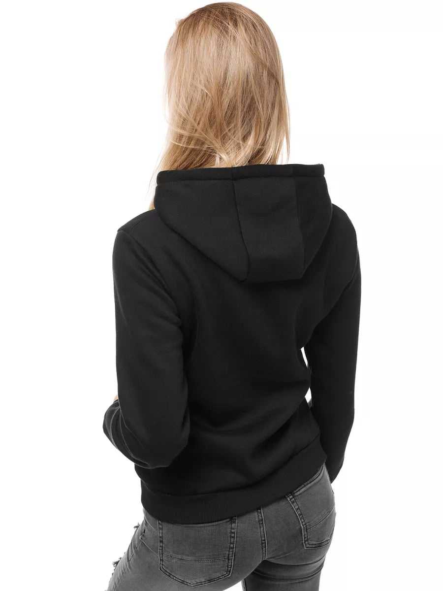 Black women's sweatshirt with a hood Molin