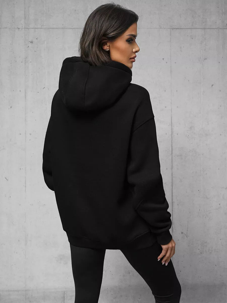 Women's black sweater Broken