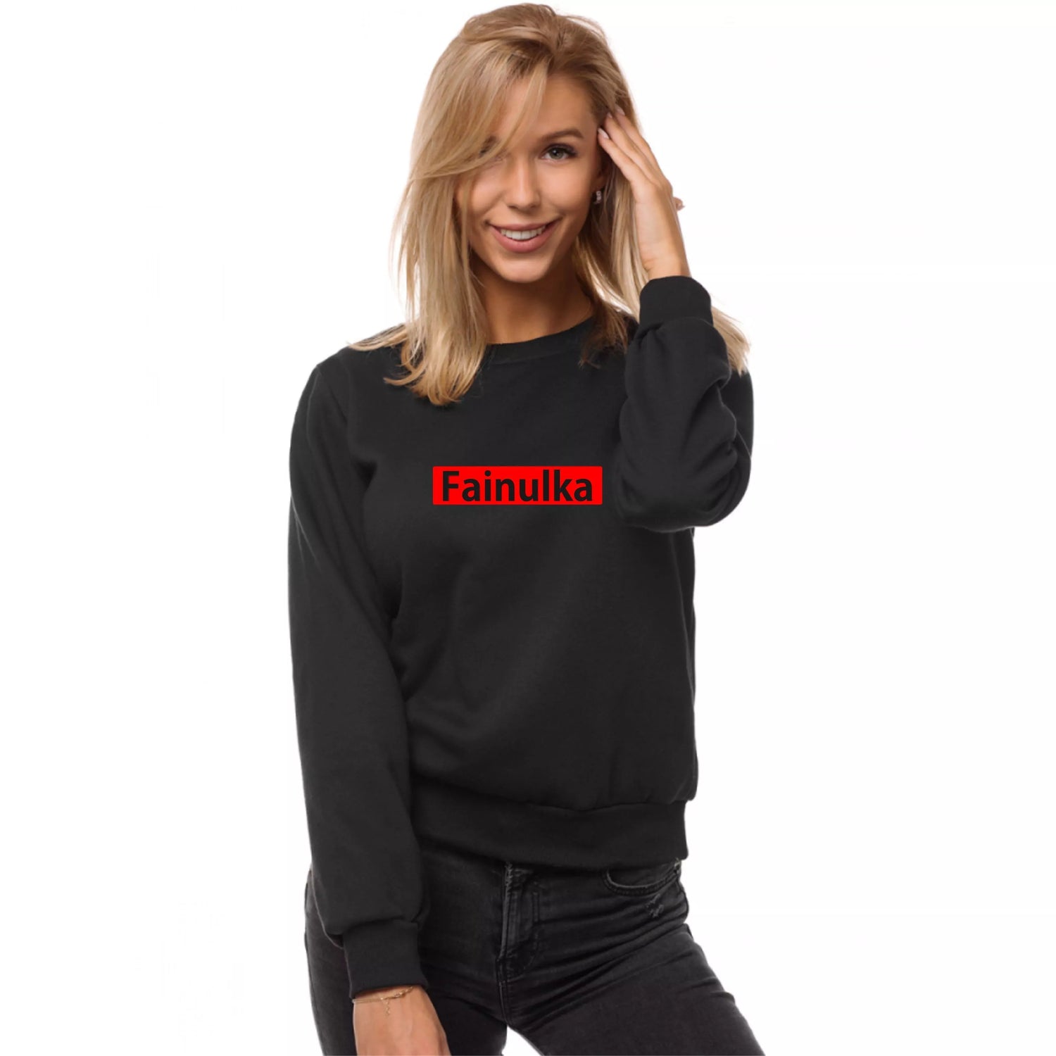 Women's black sweater Fainulka