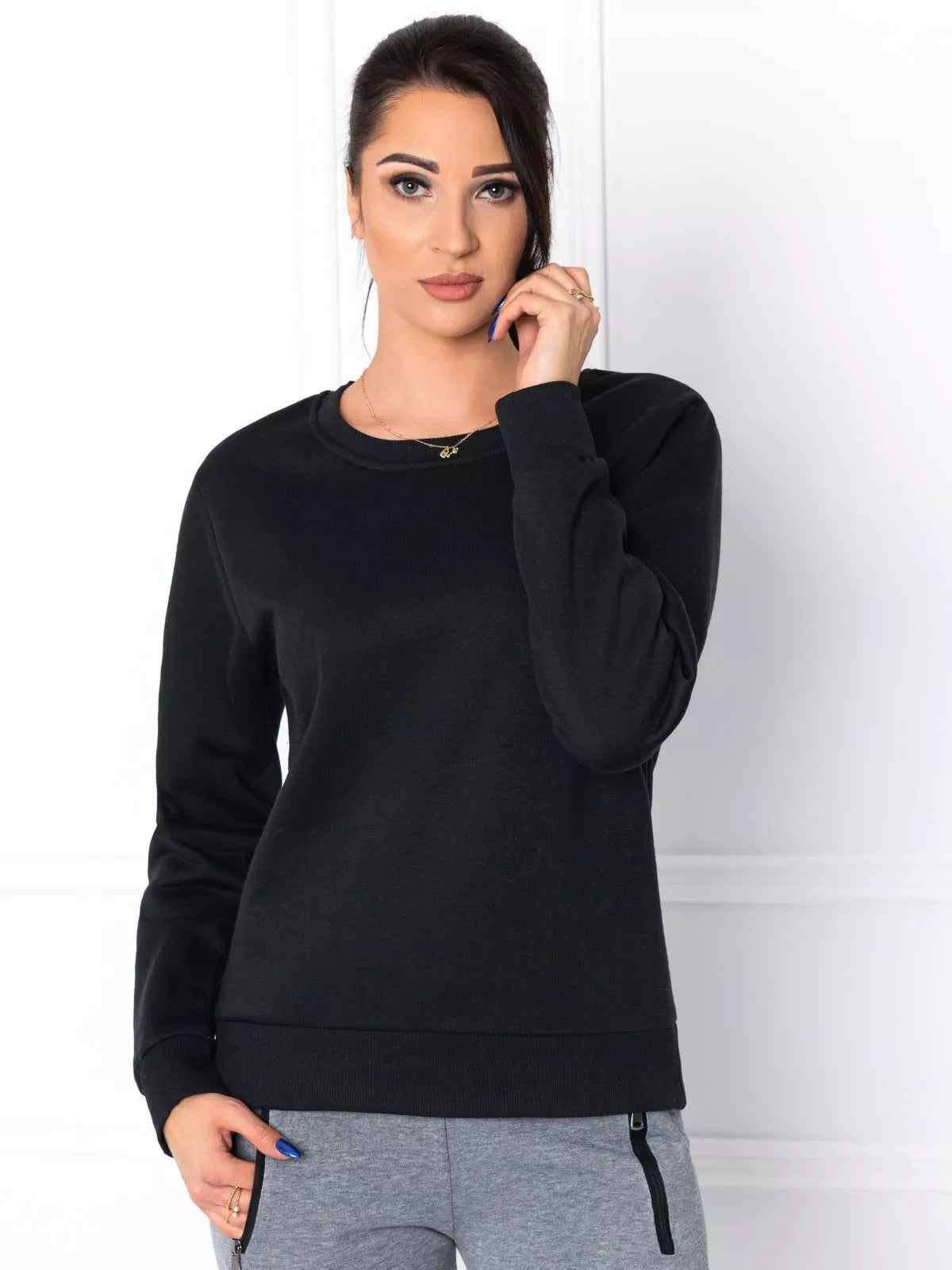 Women's black sweater Kober