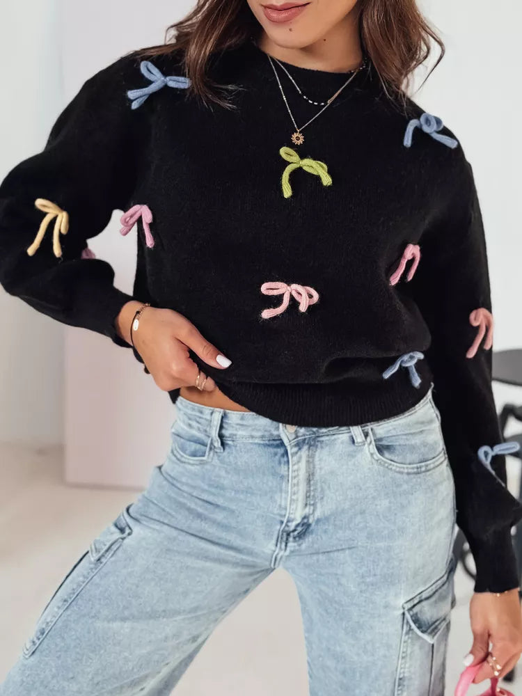 Women's black sweater Tula