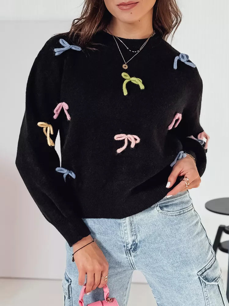 Women's black sweater Tula