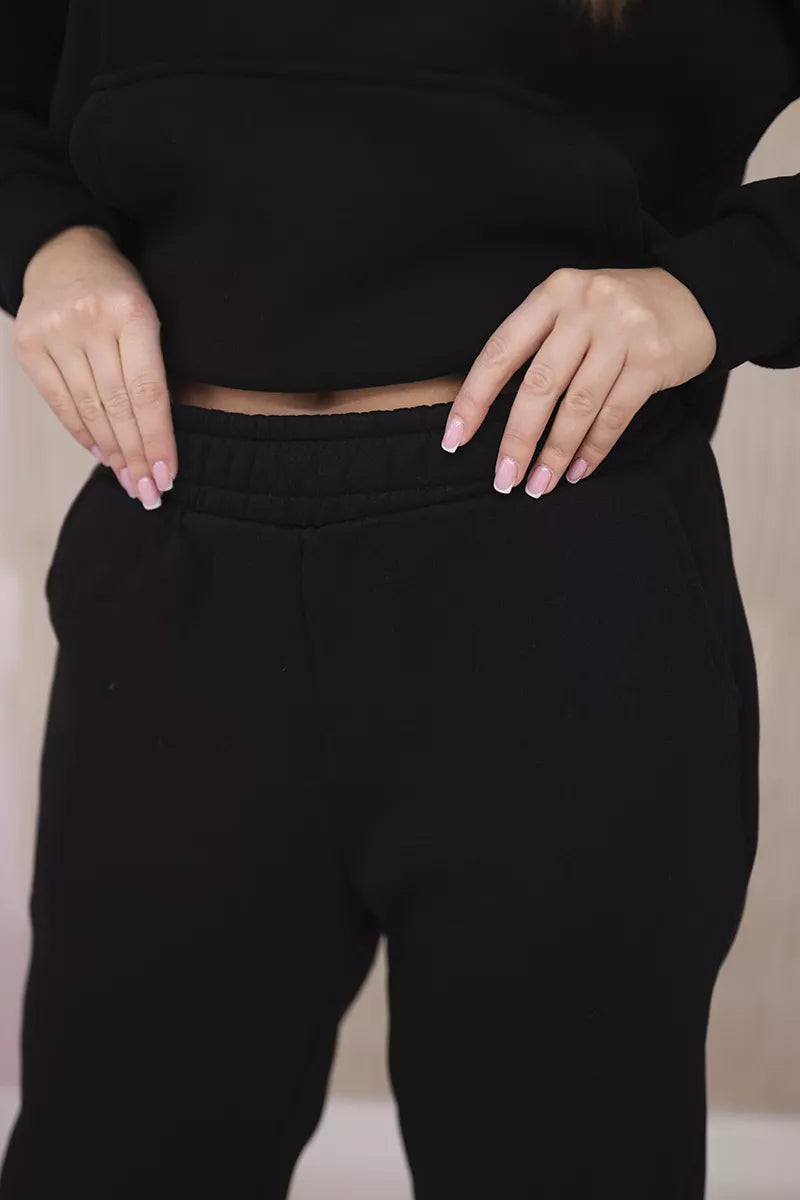 Women's black Soni set.