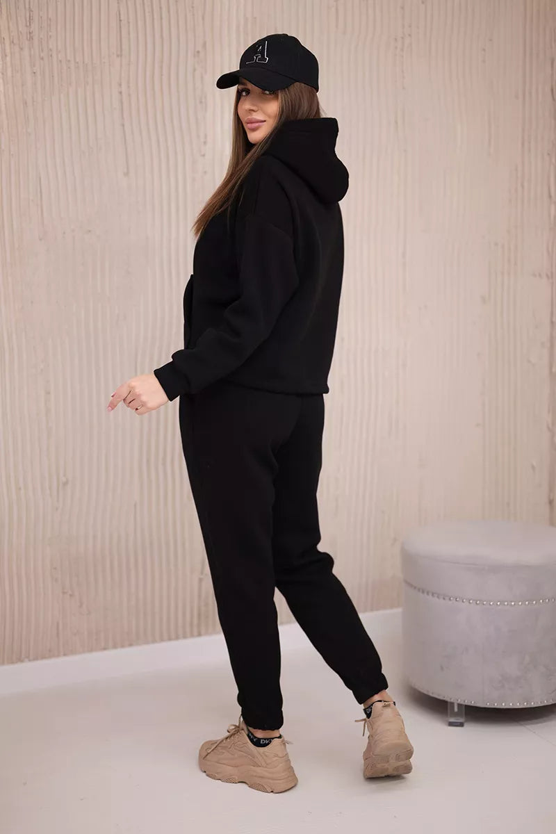 Women's black Soni set.