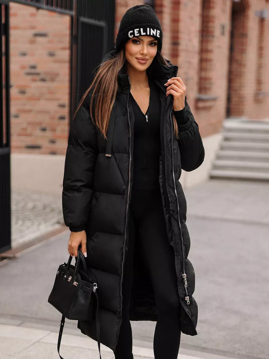 Women's black coat Izabel