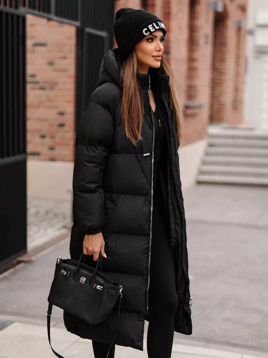 Women's black coat Izabel