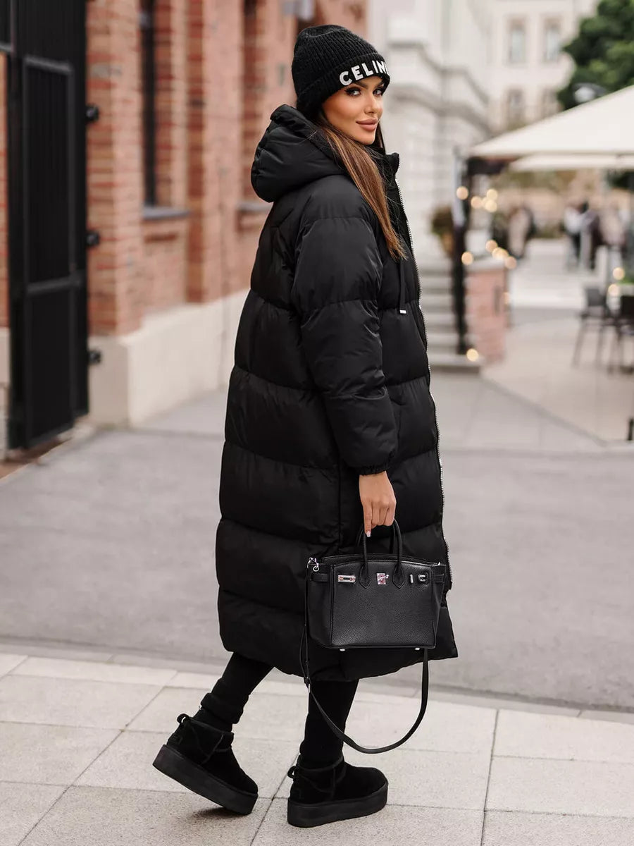 Women's black coat Izabel