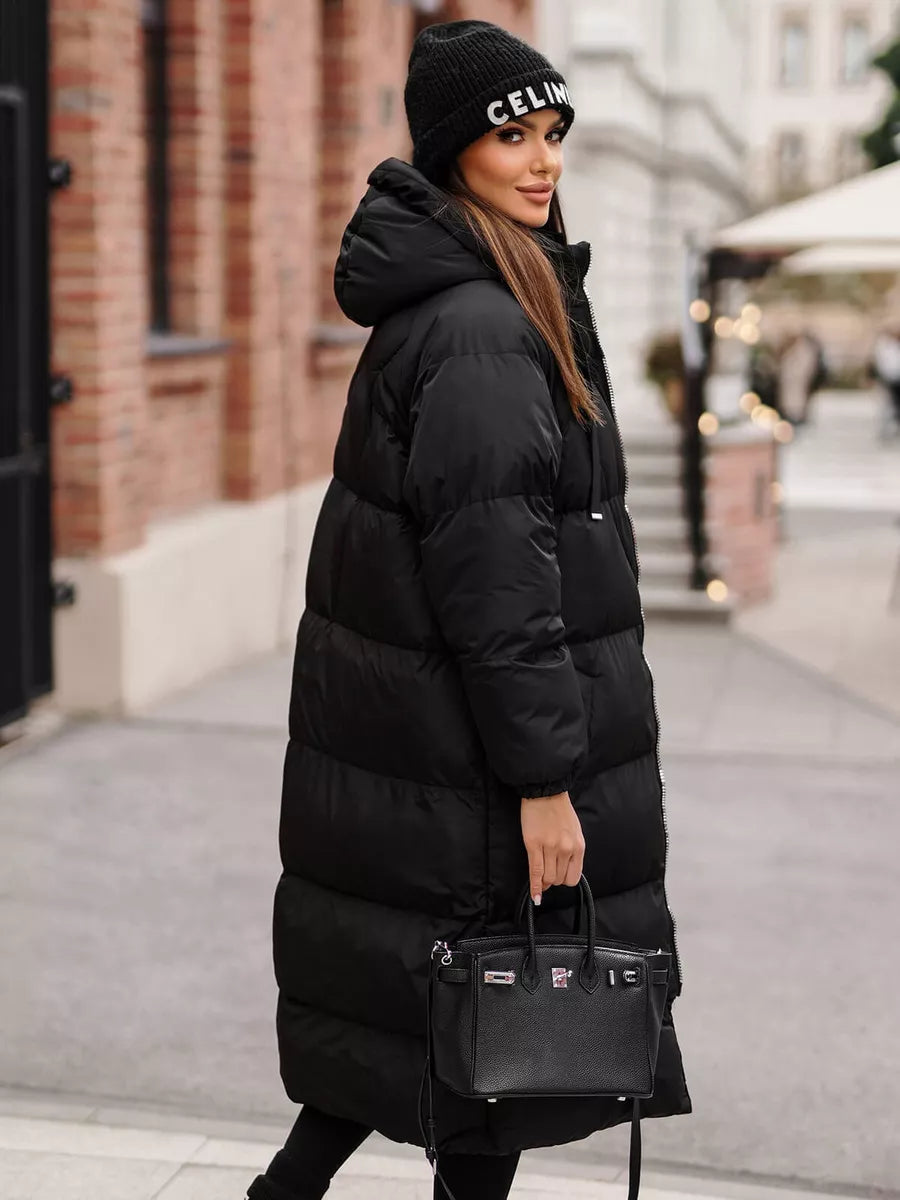 Women's black coat Izabel