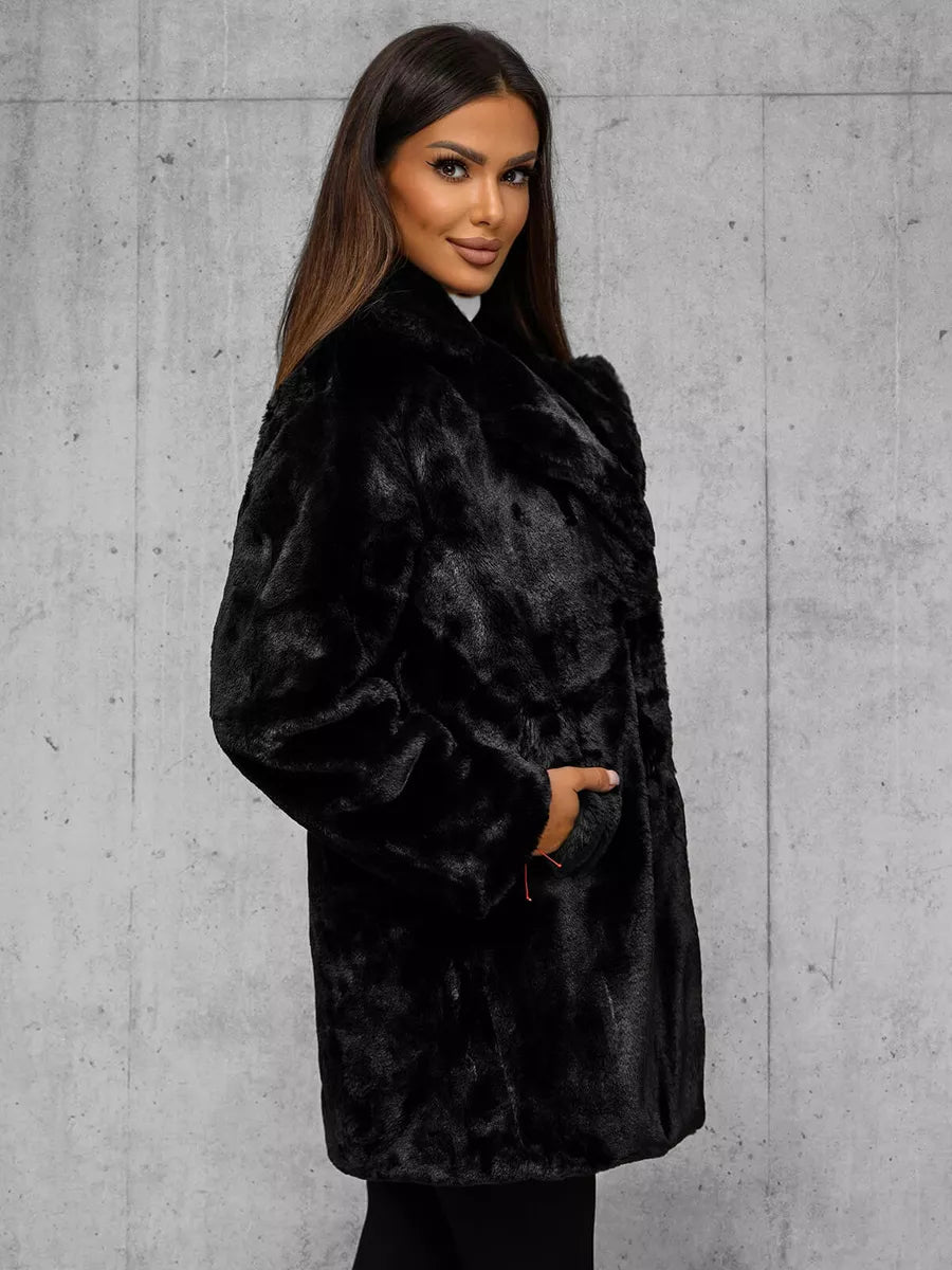 Women's black coat Klara