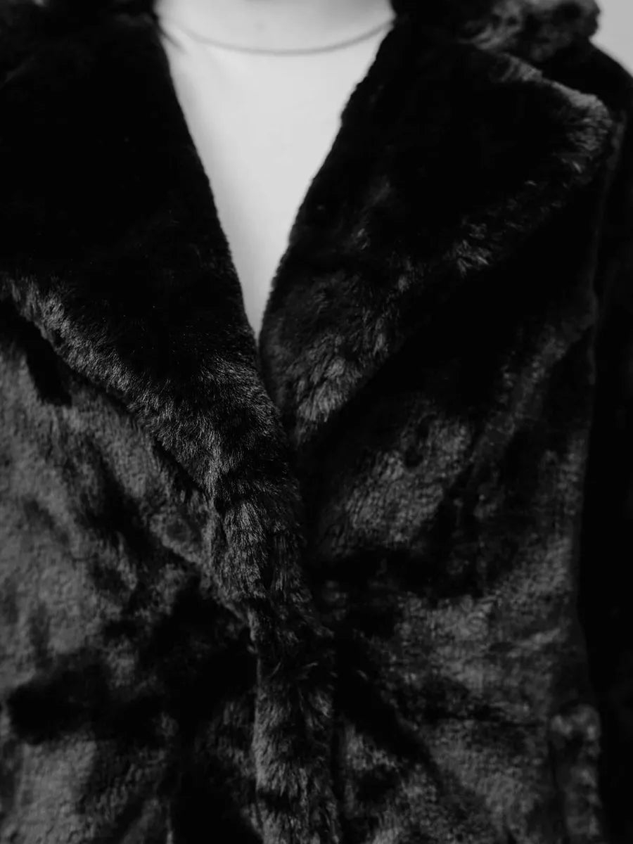 Women's black coat Klara