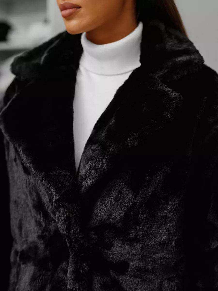 Women's black coat Klara