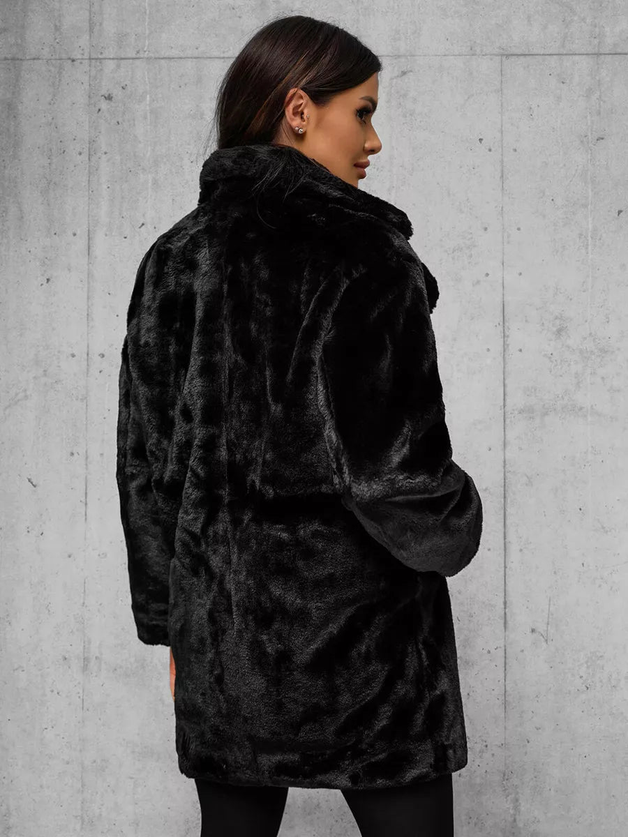 Women's black coat Klara