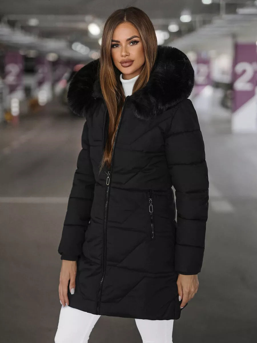 Women's black coat Stel