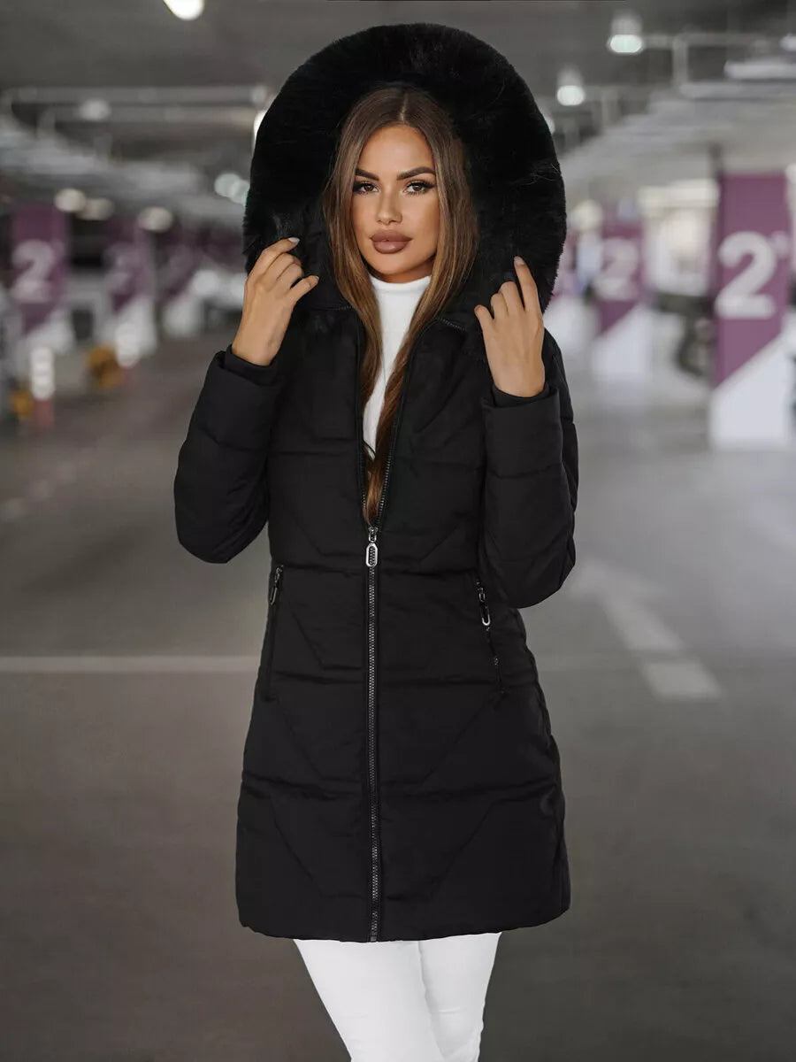 Women's black coat Stel