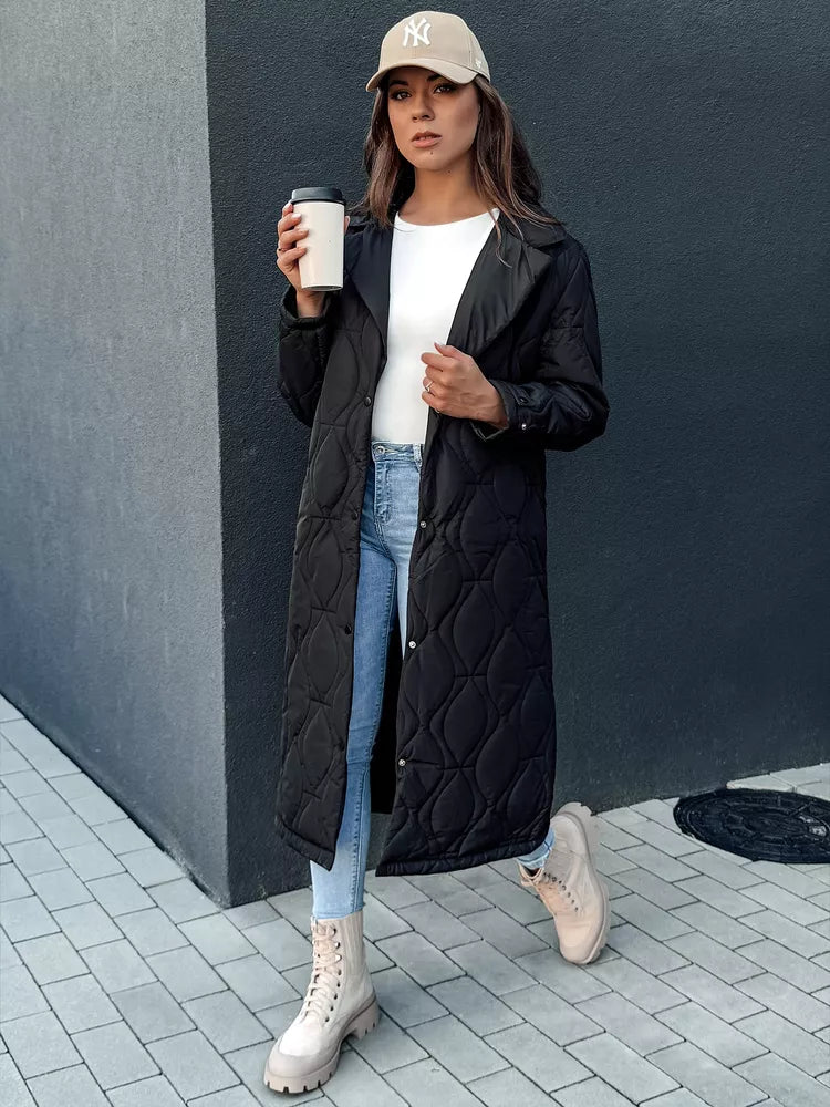 Women's black quilted coat Dify