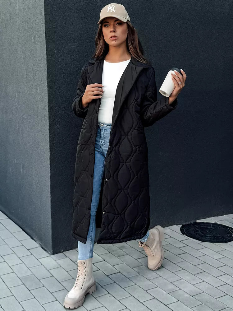 Women's black quilted coat Dify
