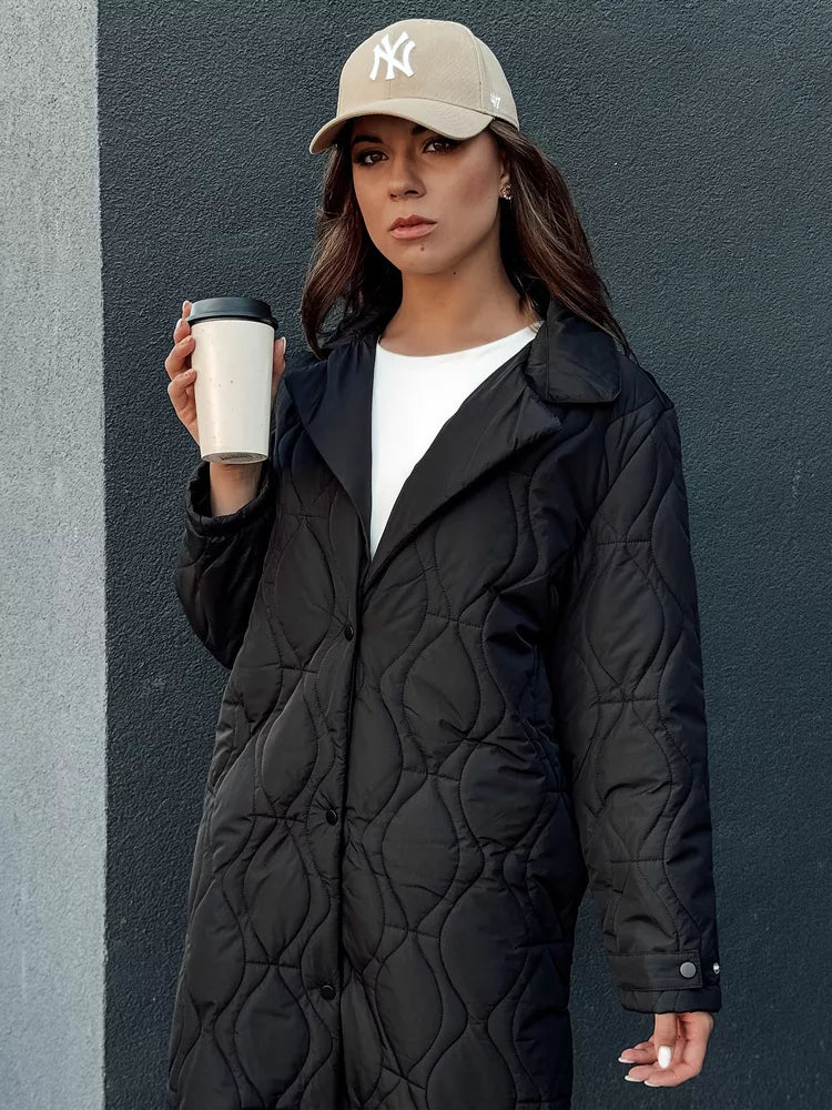 Women's black quilted coat Dify