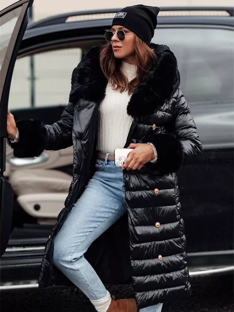 Women's coat with axle buttons Karum