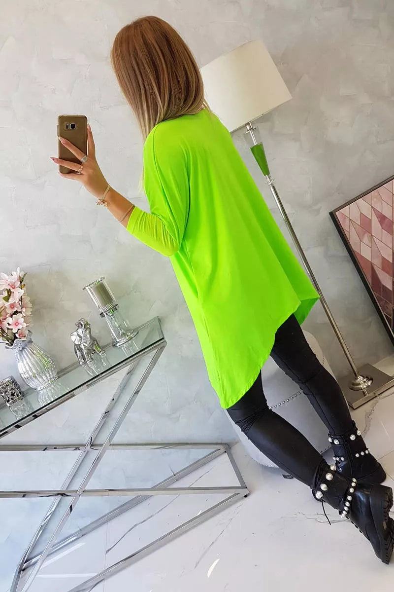 Women's green neon blouse Rosit
