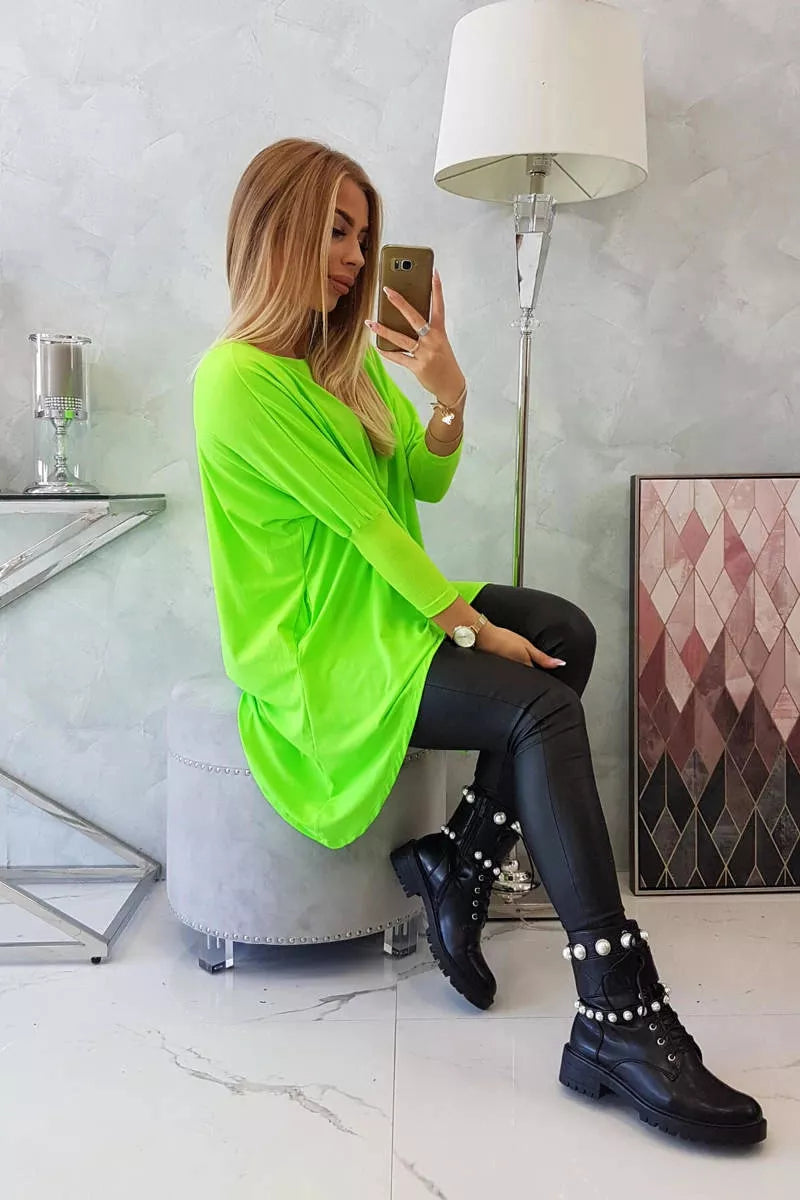 Women's green neon blouse Rosit
