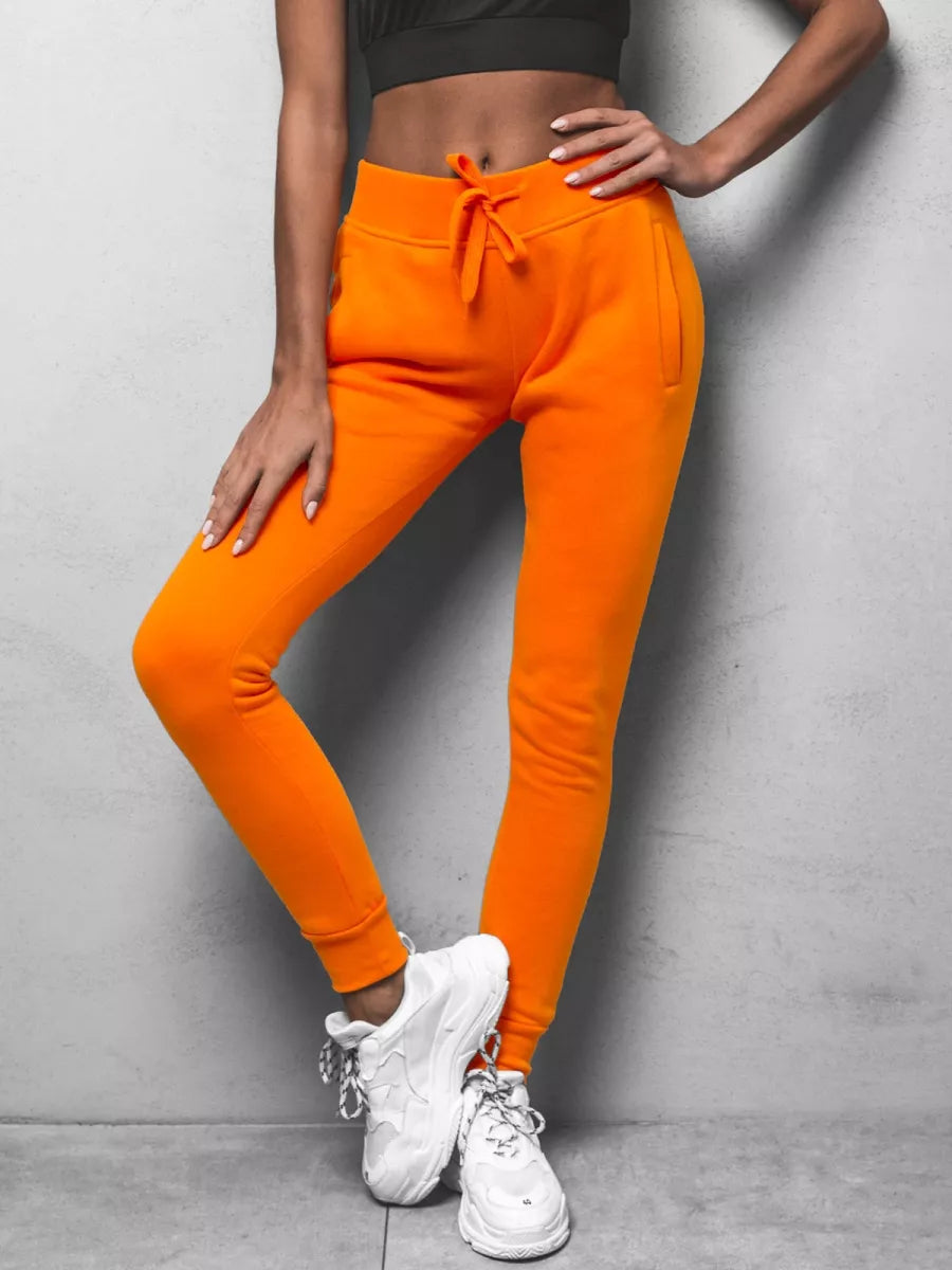 Women's orange casual pants Flor