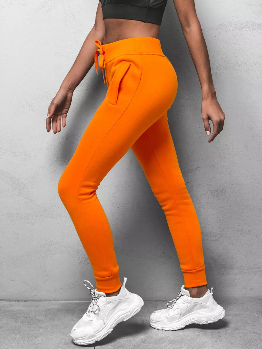 Women's orange casual pants Flor