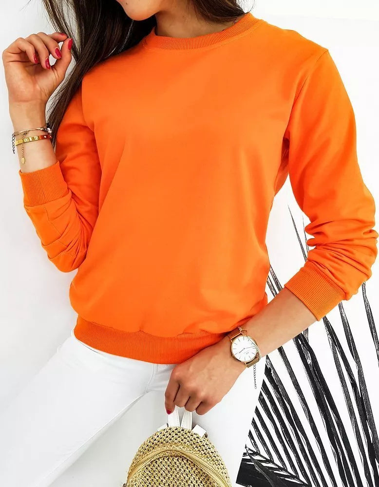 Women's orange sweater Spring