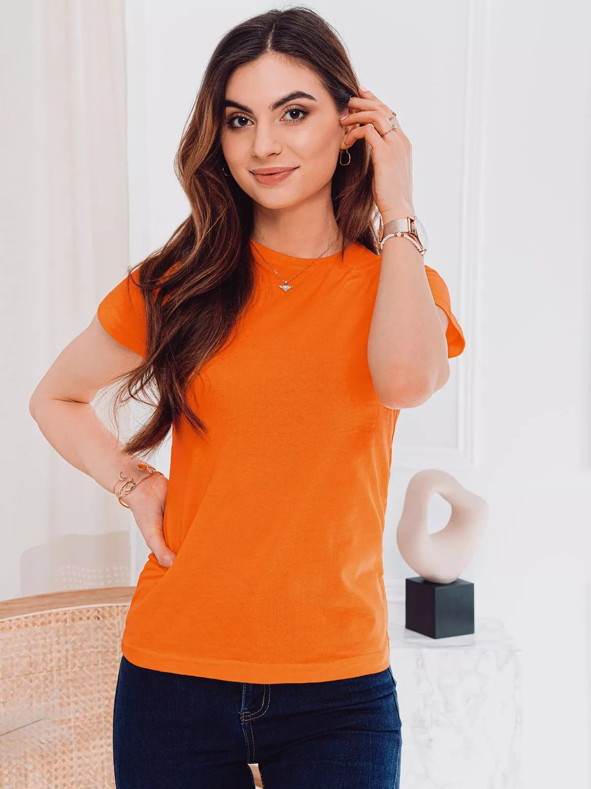 Women's orange T-shirt Nova