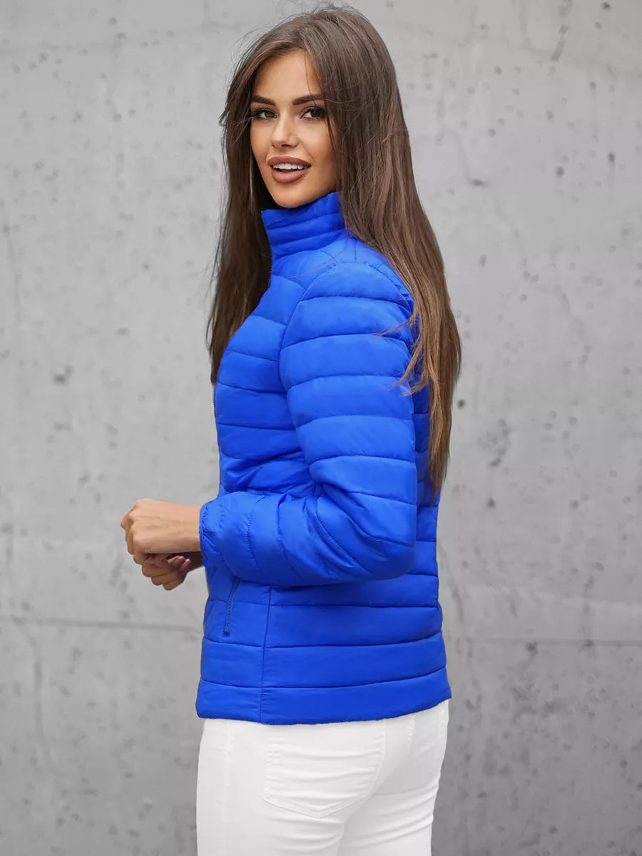 Bright blue women's spring jacket Doli