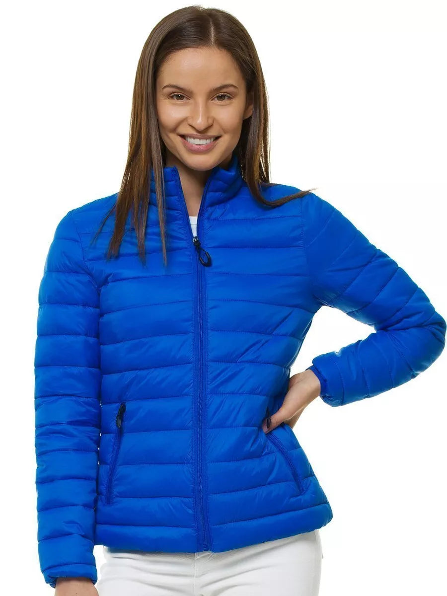Bright blue women's spring jacket Doli
