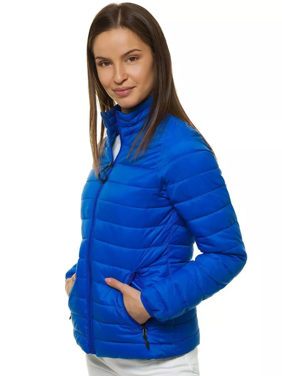 Bright blue women's spring jacket Doli