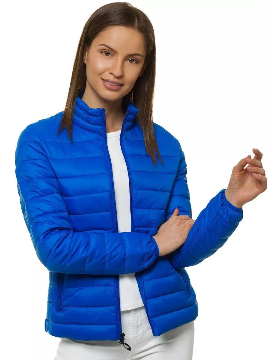 Bright blue women's spring jacket Doli
