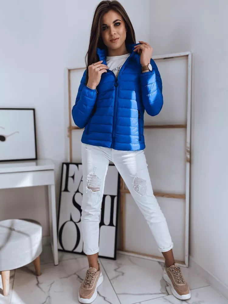 Bright blue women's spring jacket Doli
