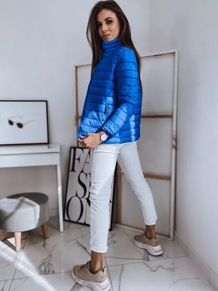 Bright blue women's spring jacket Doli