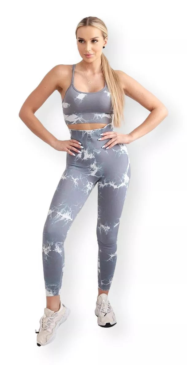 Women's grey/white Push Up set
