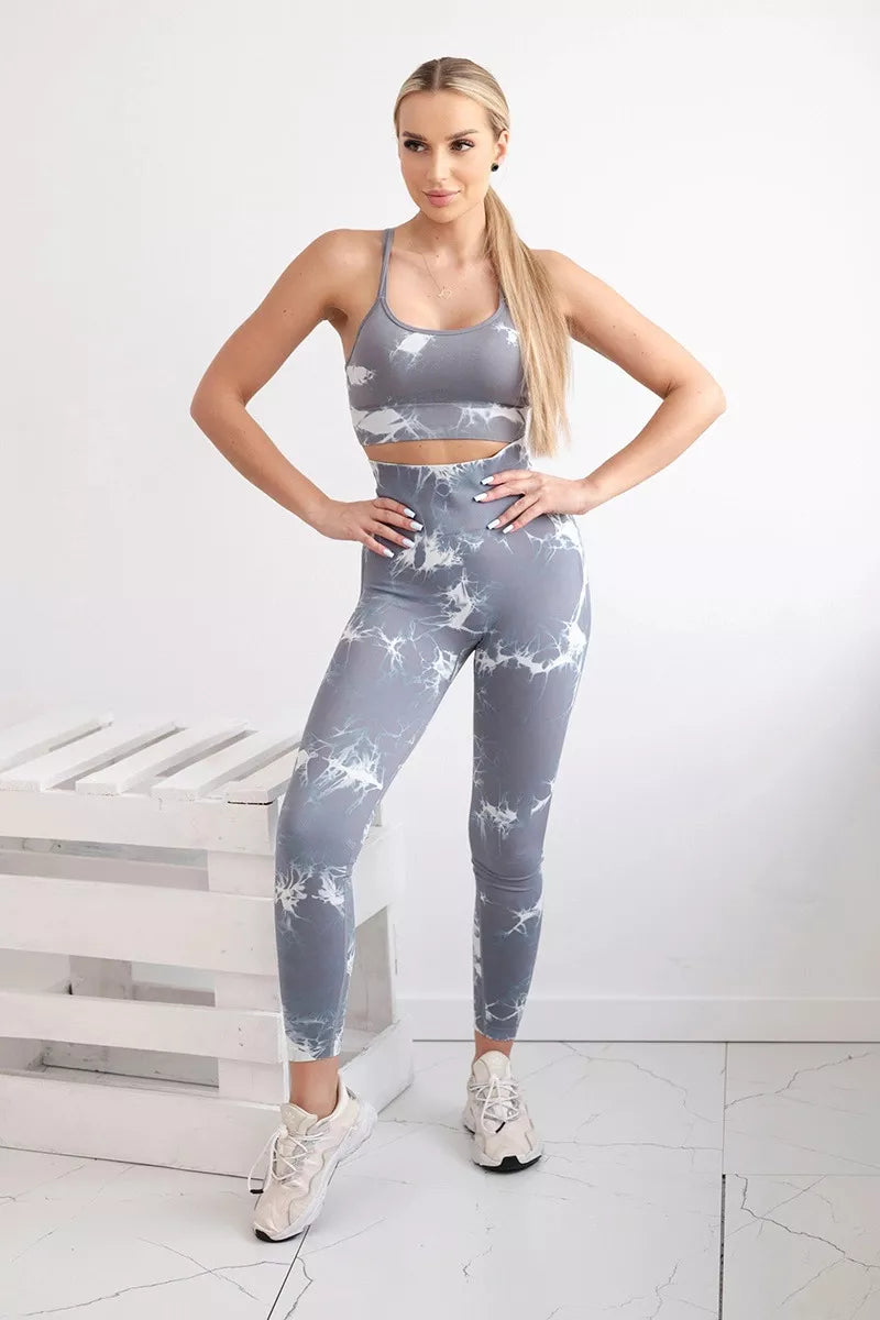 Women's grey/white Push Up set