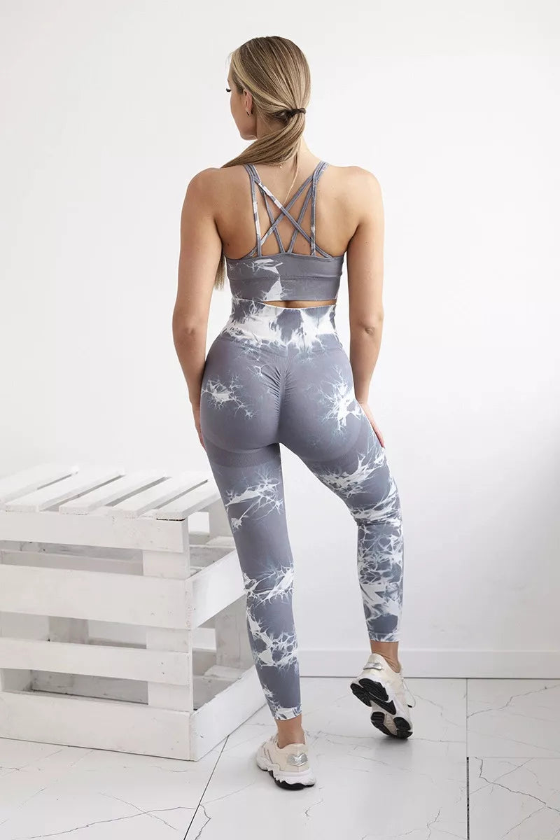 Women's grey/white Push Up set