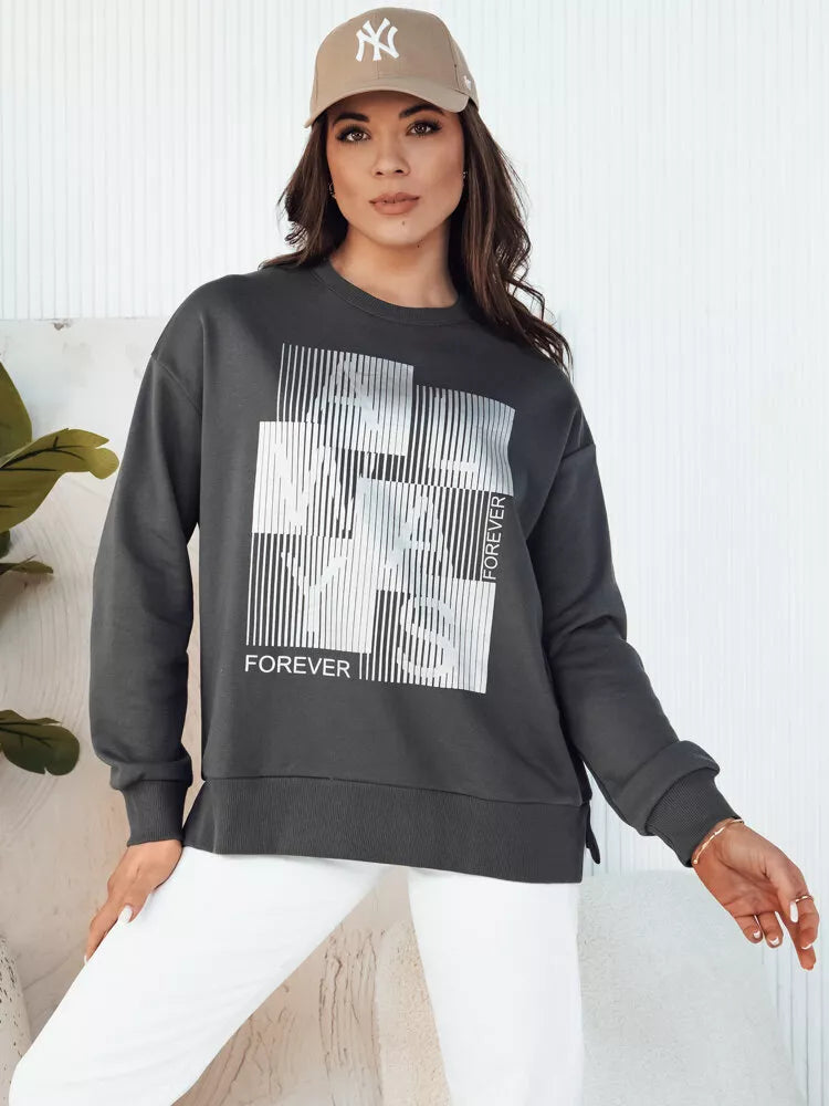Women's gray sweater Femme