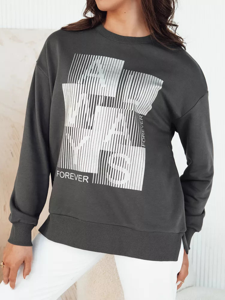 Women's gray sweater Femme