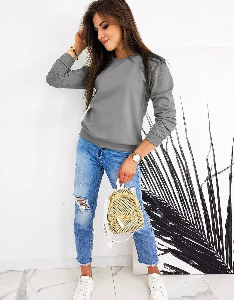 Women's gray sweater Spring