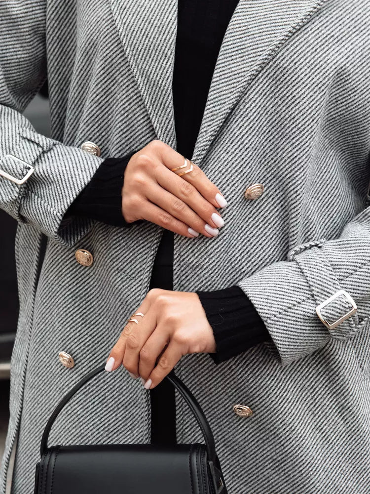 Women's gray coat Cameli